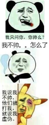 我只问你，你帅么_ 我不帅怎么了 我说我不帅他们就打我还说我虚