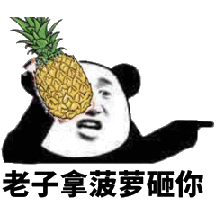 老子拿菠萝砸你