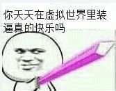 你天天在虚拟世界里装逼真的快乐吗？