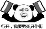 行开，我要劈死只仆街！（熊猫人）