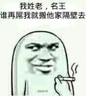 我姓老名王，谁再屌我就搬他家隔壁去