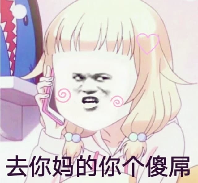 去你妈的你个傻屌！