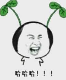 哈哈哈哈！！！（头上长草超级萌）