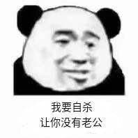 我要自杀，让你没有老公（熊猫头）